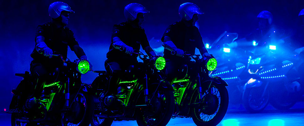 Motorradstaffel der Polizei